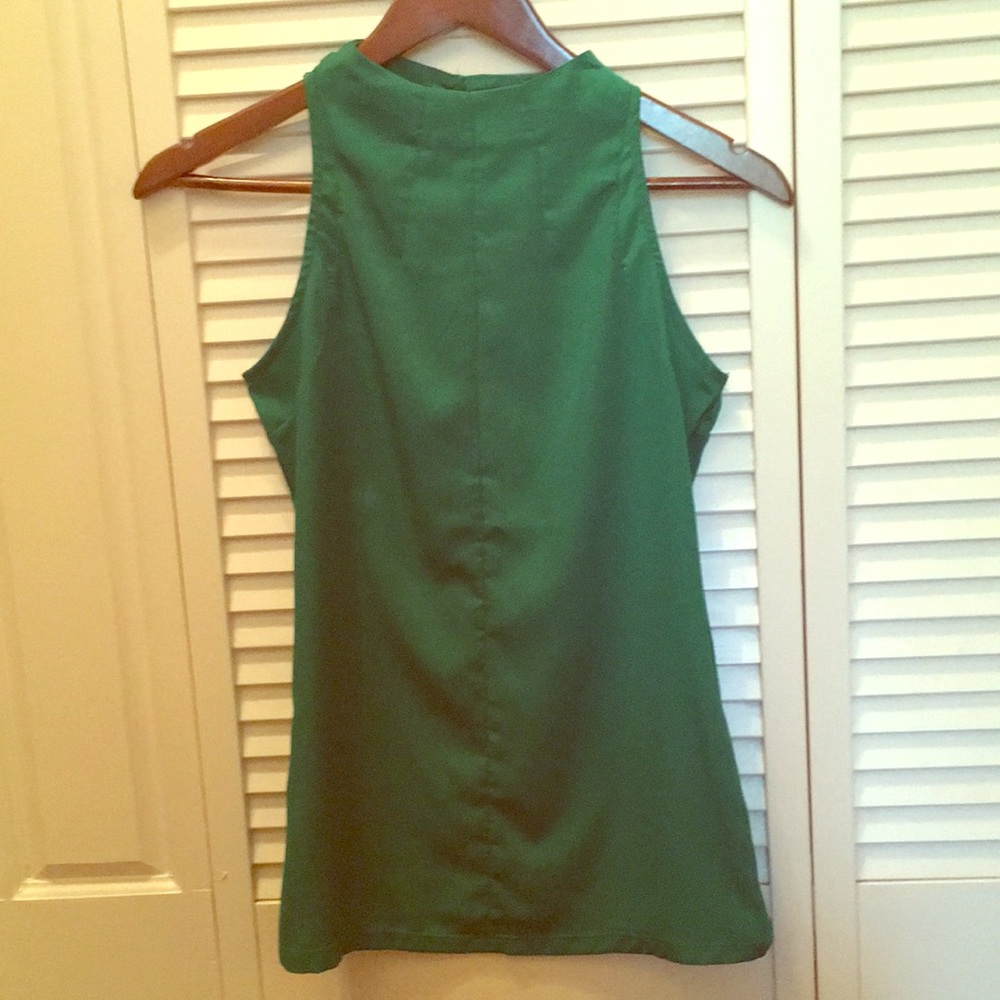 Limited emerald green sleeveless top